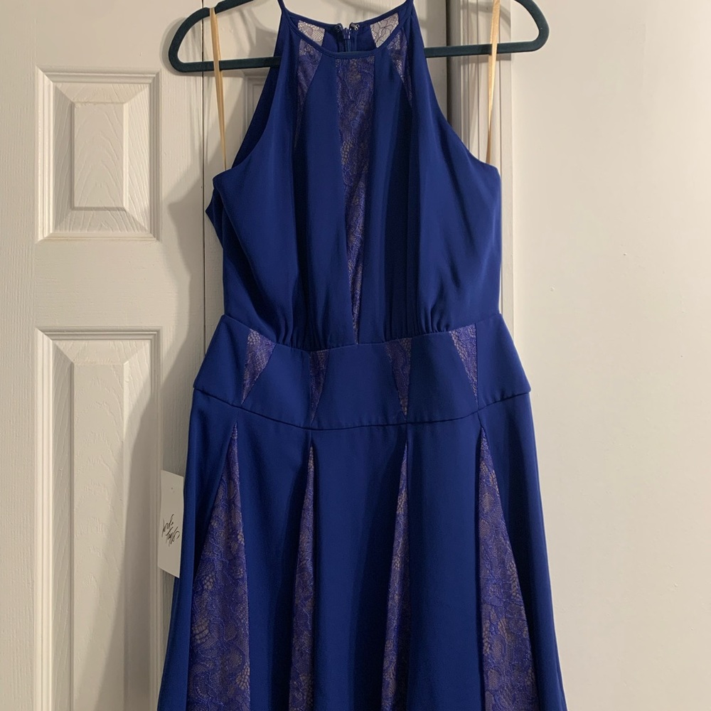 Blue mini dress
